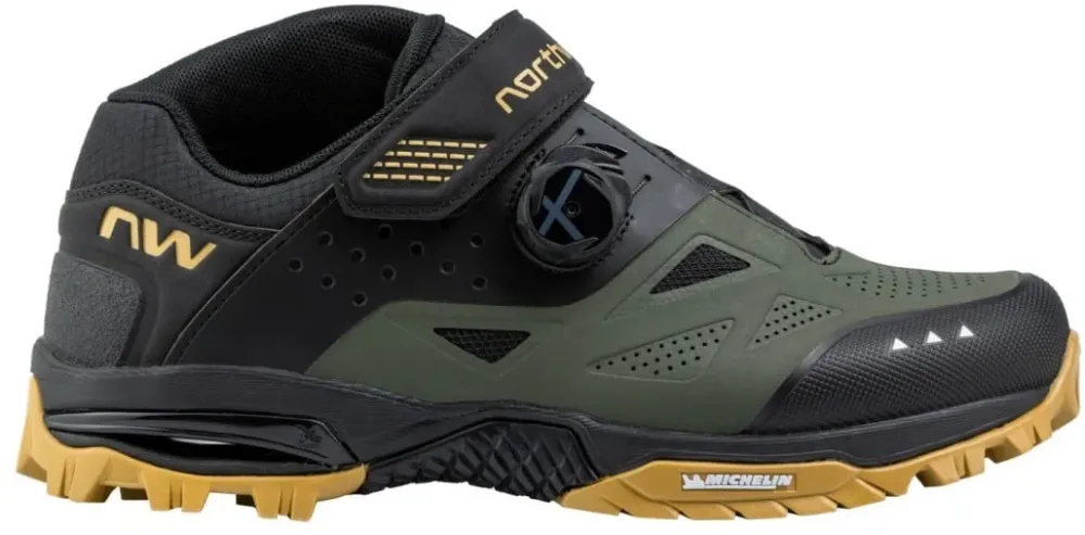 Northwave - pantofi ciclism MTB AM - Enduro Mid 2 - verde I negru - 43