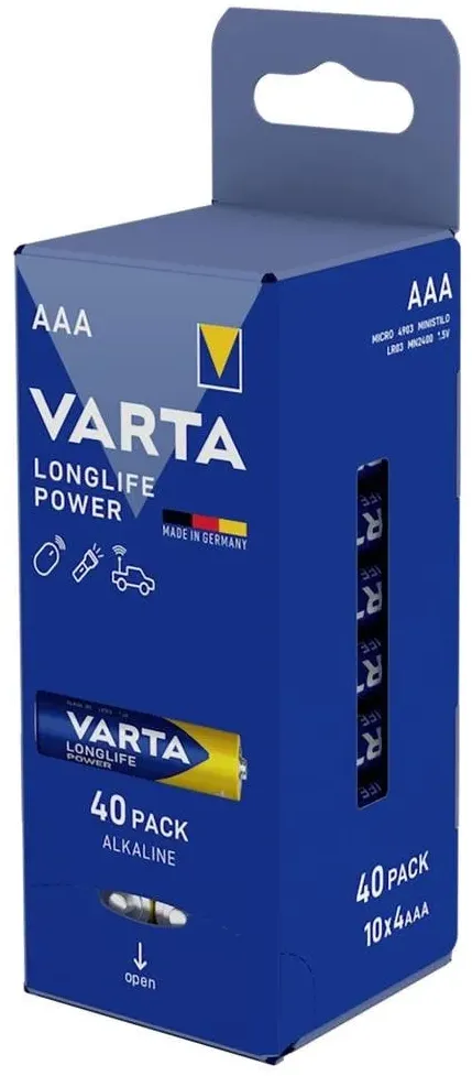 Varta - Set baterii  AAA  - Longlife Power - 40 buc