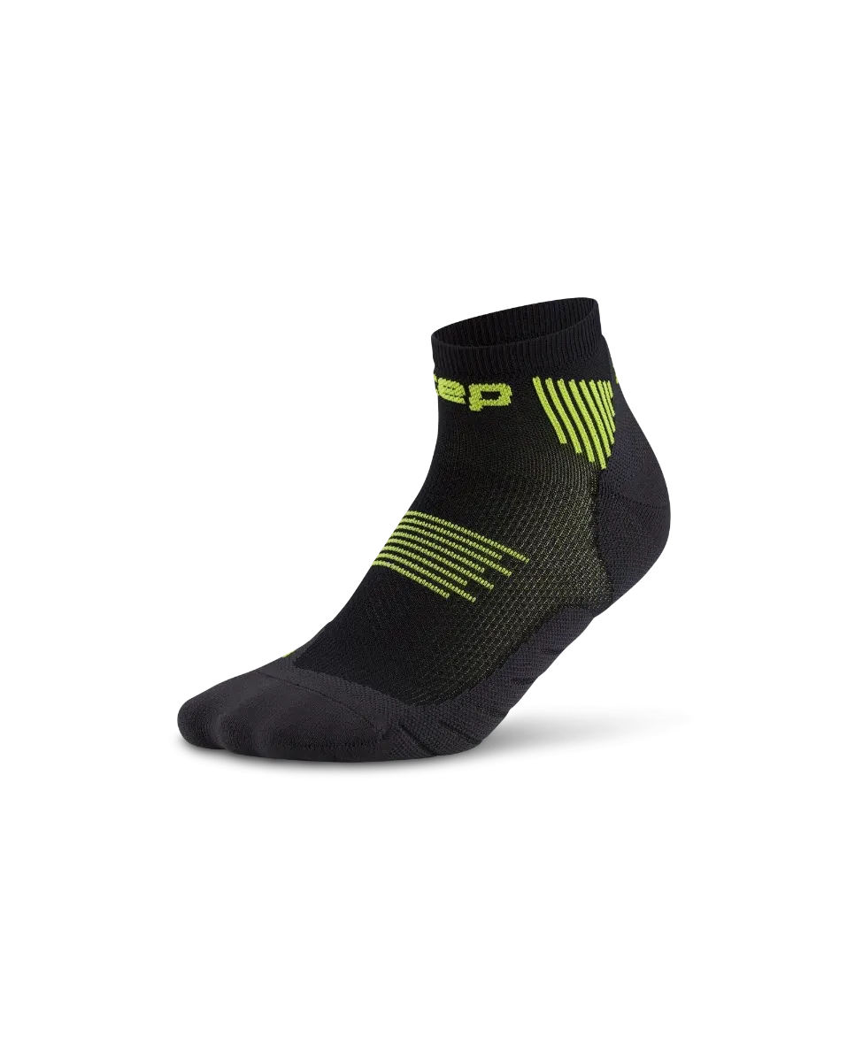 CEP - sosete compresie low cut - Run 5.0 - black | lime - V (45-48+)