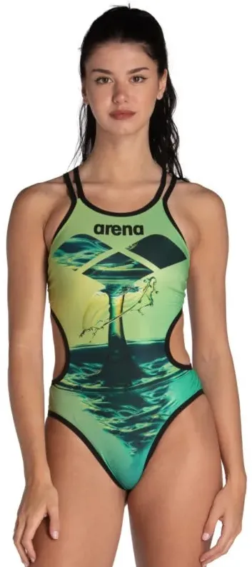 Arena - costum inot femei intreg - One Double Cros - Soft Green | Multi - 32