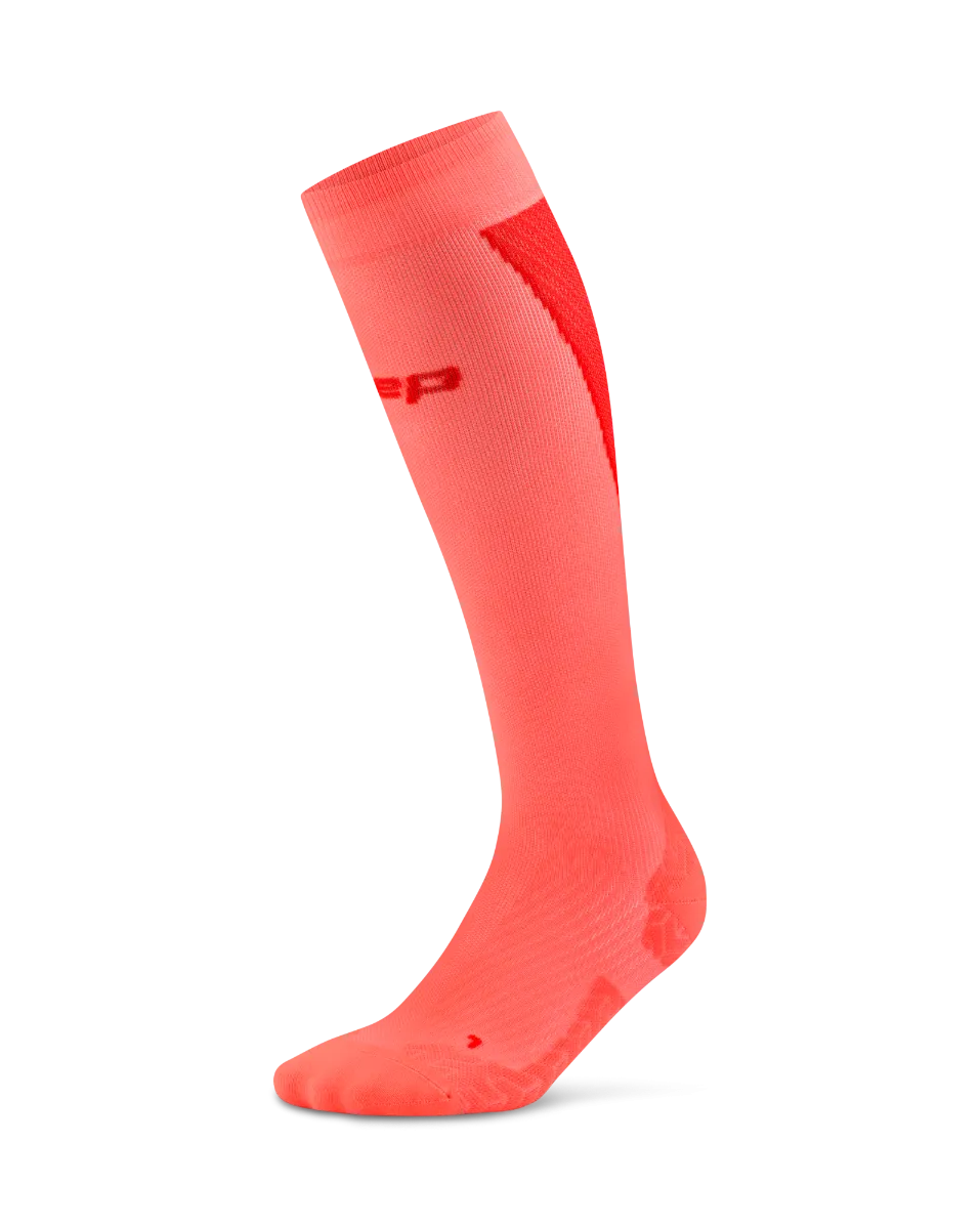 CEP - sosete compresie tall - Run Ultralight 4.0 W - neon coral | red - III