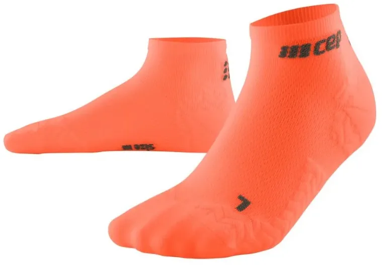 CEP - sosete compresie peste glezna - ultralight socks low cut v3 - coral - IV - 42-45