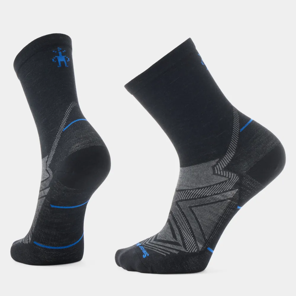 Smartwool - sosete merino - Mid Crew | Zero Cushion | Run - Black - L (42-45)
