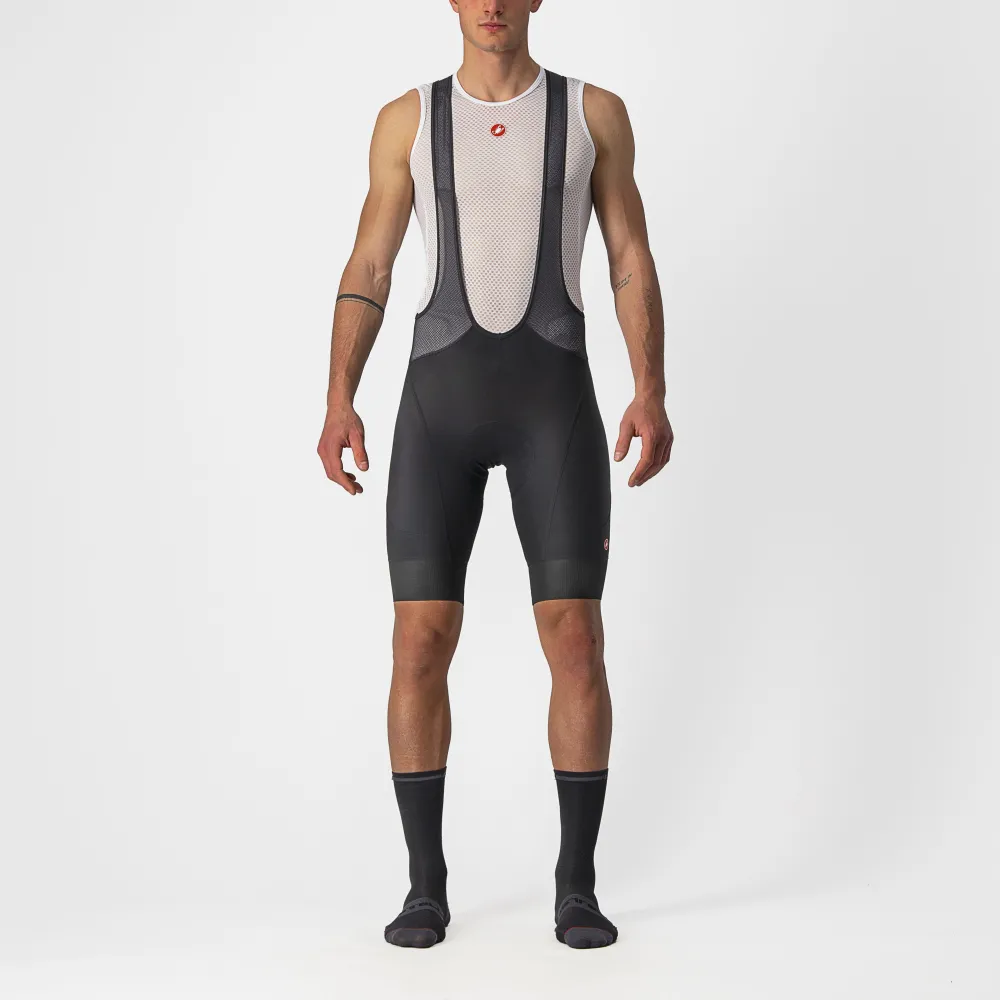 Castelli - pantaloni ciclism scurti cu bretele - Endurance 3 Bibshort - 15-35 gr C - negru - XS