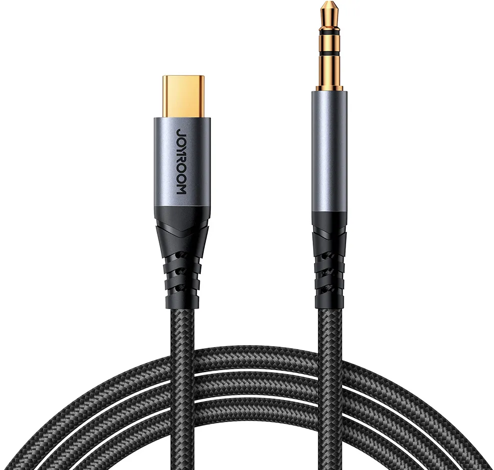 Joyroom Audio Transfer Series SY-A07 Mini Jack 3.5mm/USB-C Cable 1.2m - Black
