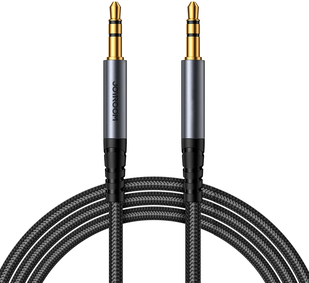 Joyroom stereo audio cable AUX 3.5 mm mini jack 1.2m black (SY-A08)
