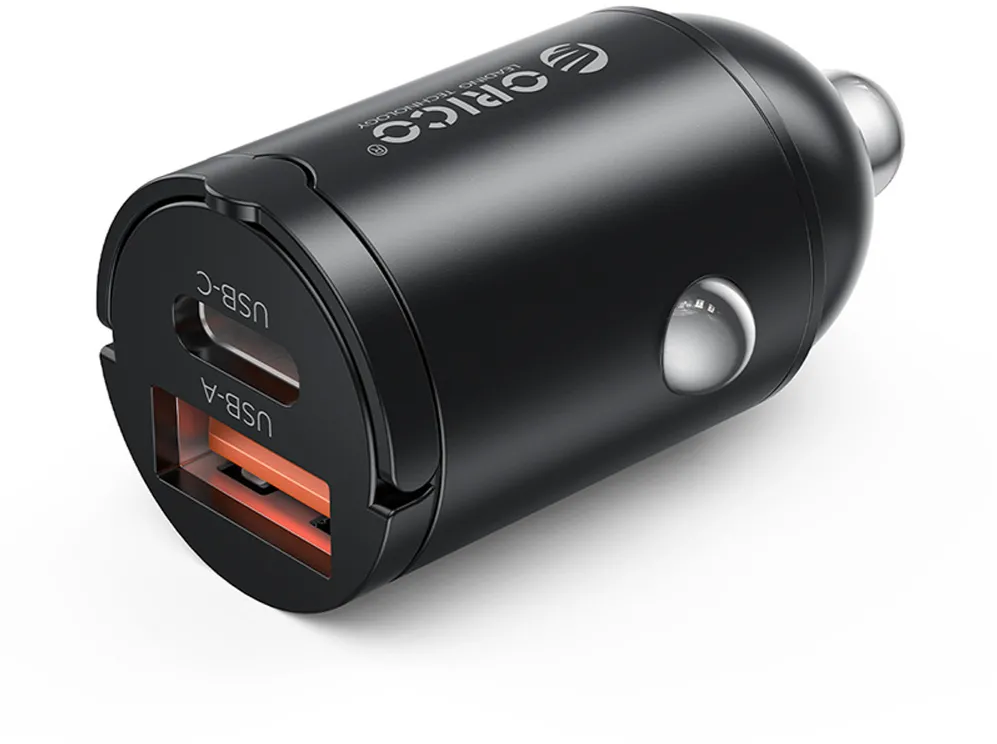 Orico MiniRing 30W USB-A + USB-C Car Charger - Black