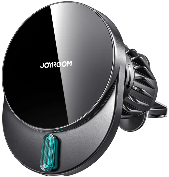 Joyroom JR-ZS409 magnetic holder with 15W inductive charger for car air vent - black