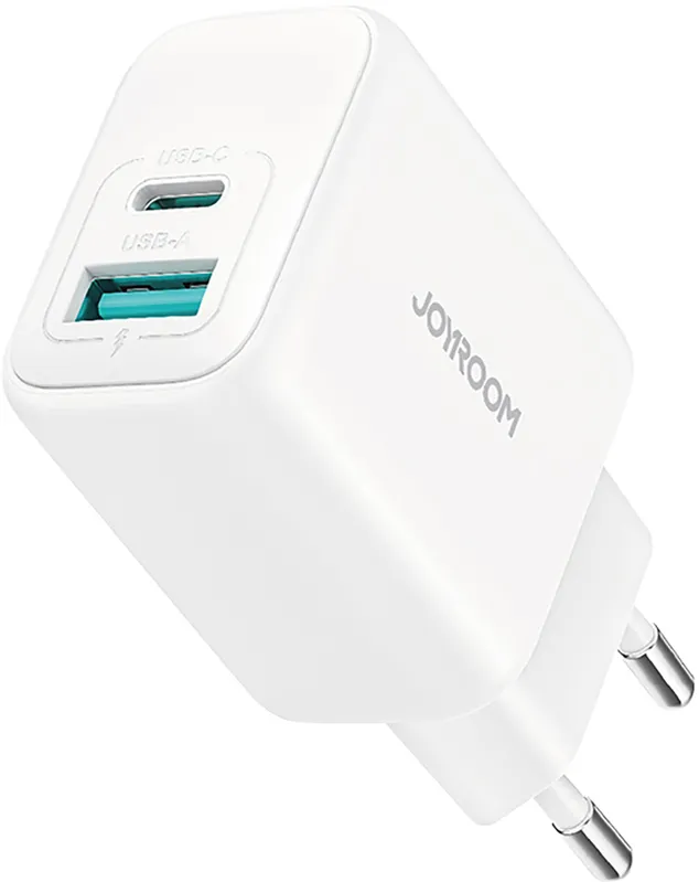 Joyroom JR-TCF21 network charger USB-C / USB-A 20W PD / QC 3.0 - white