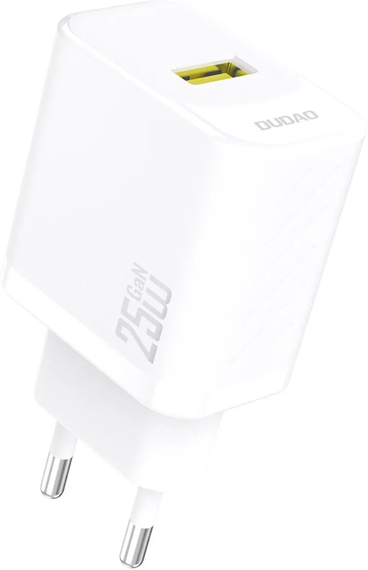 Dudao A27S 25W GaN USB-A Charger - White