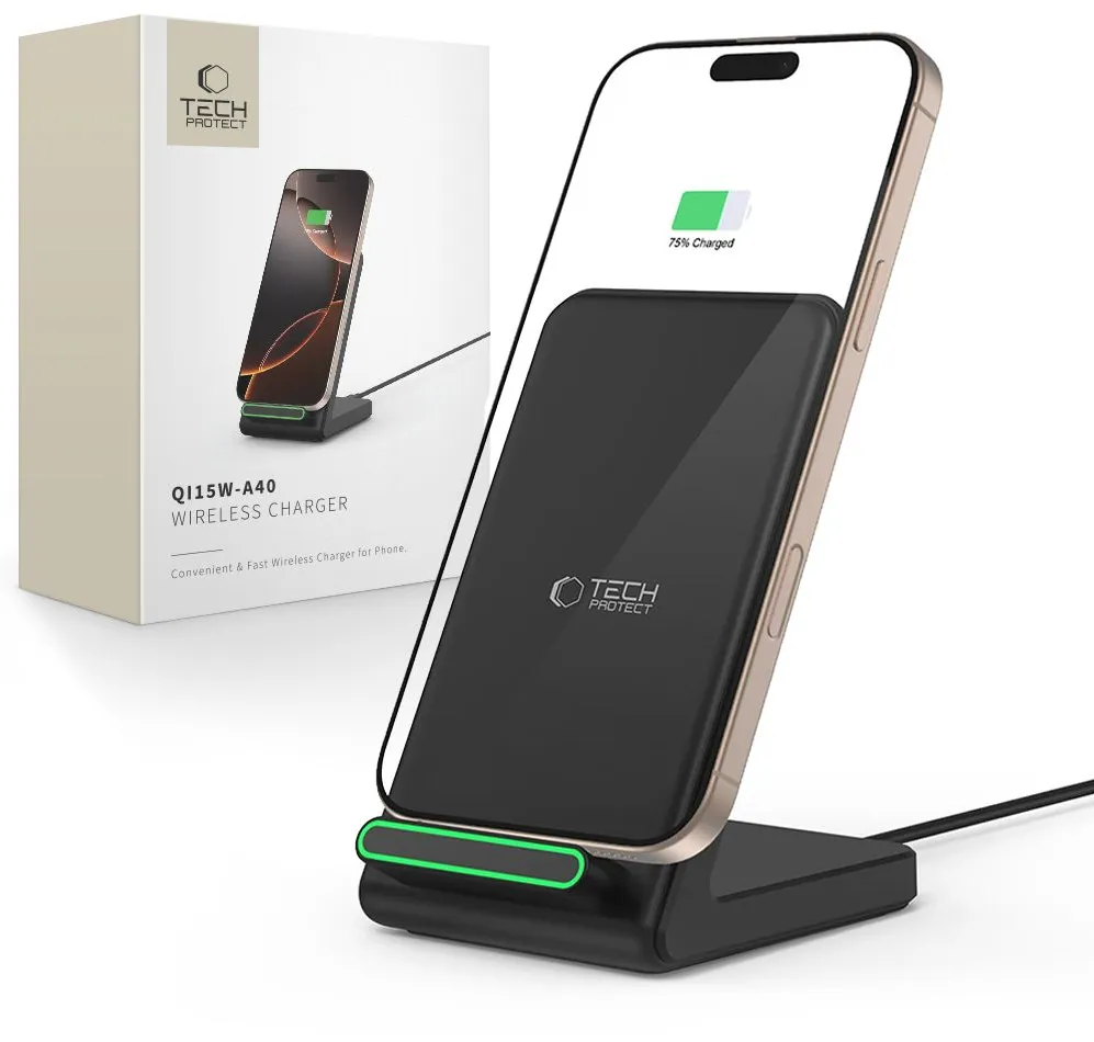 Tech-Protect QI15W-A40 Wireless Charger - Black
