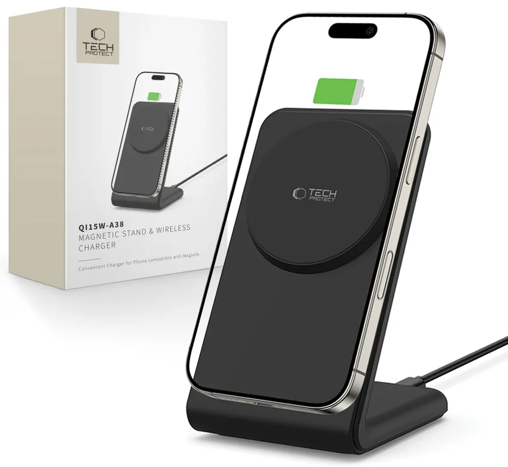 Tech-Protect QI15W-A38 MagSafe Wireless Charger - Black