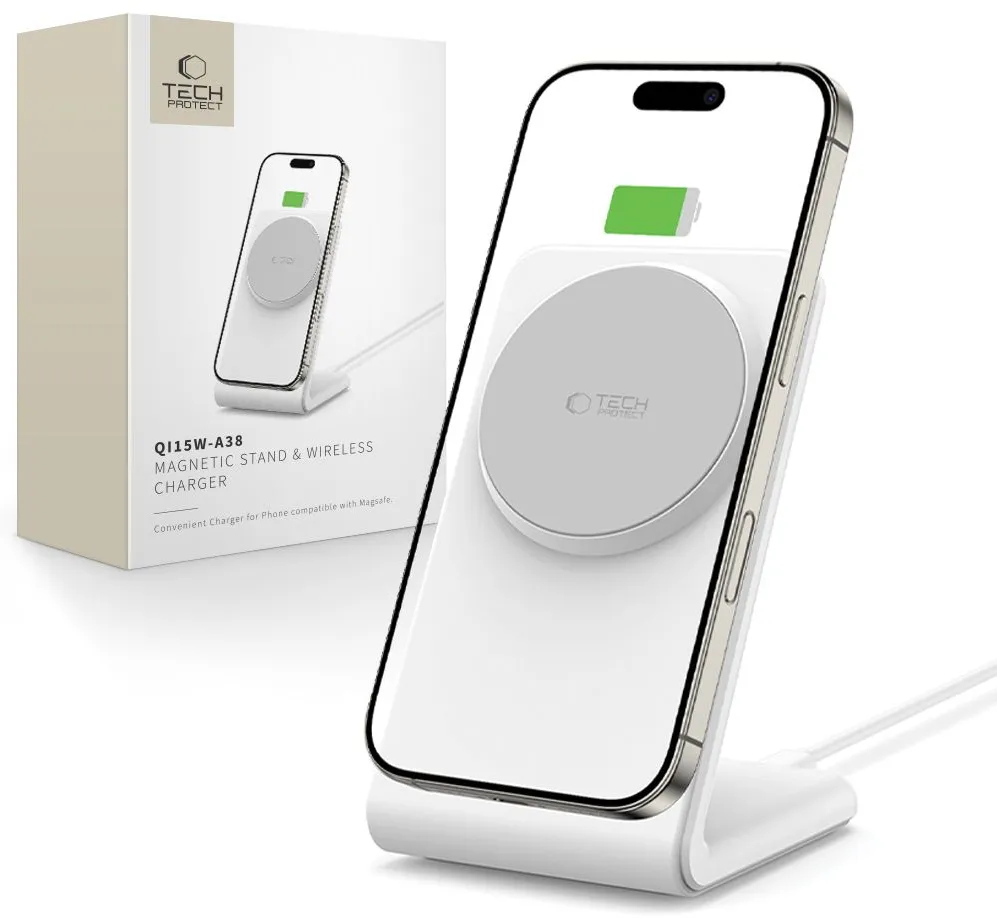 Tech-Protect QI15W-A38 MagSafe Wireless Charger - White