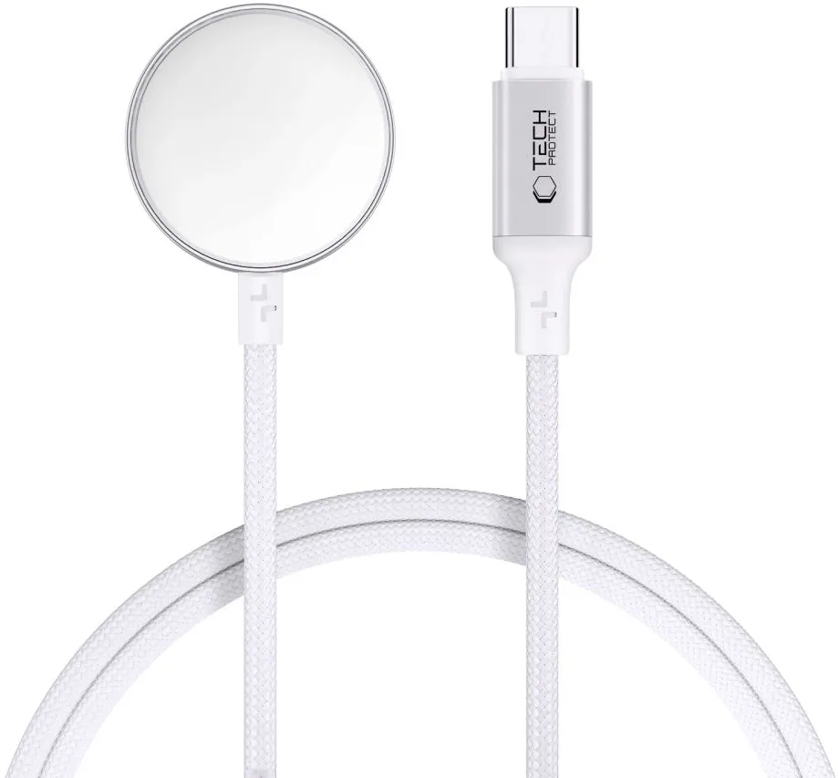 Tech-Protect UltraBoost USB-C Inductive Charger for Apple Watch 1m - White