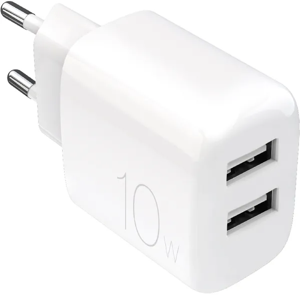 Puro PROLITE 10W 2x USB-A Wall Charger - White