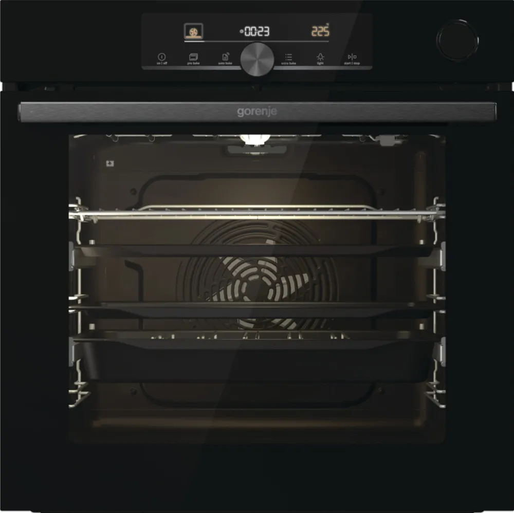 CUPTOR INCORPORABIL GORENJE BPSA6747A08BG, ELECTRIC, AUTOCURATARE PIROLITICA, 77 L, CLASA A+, NEGRU