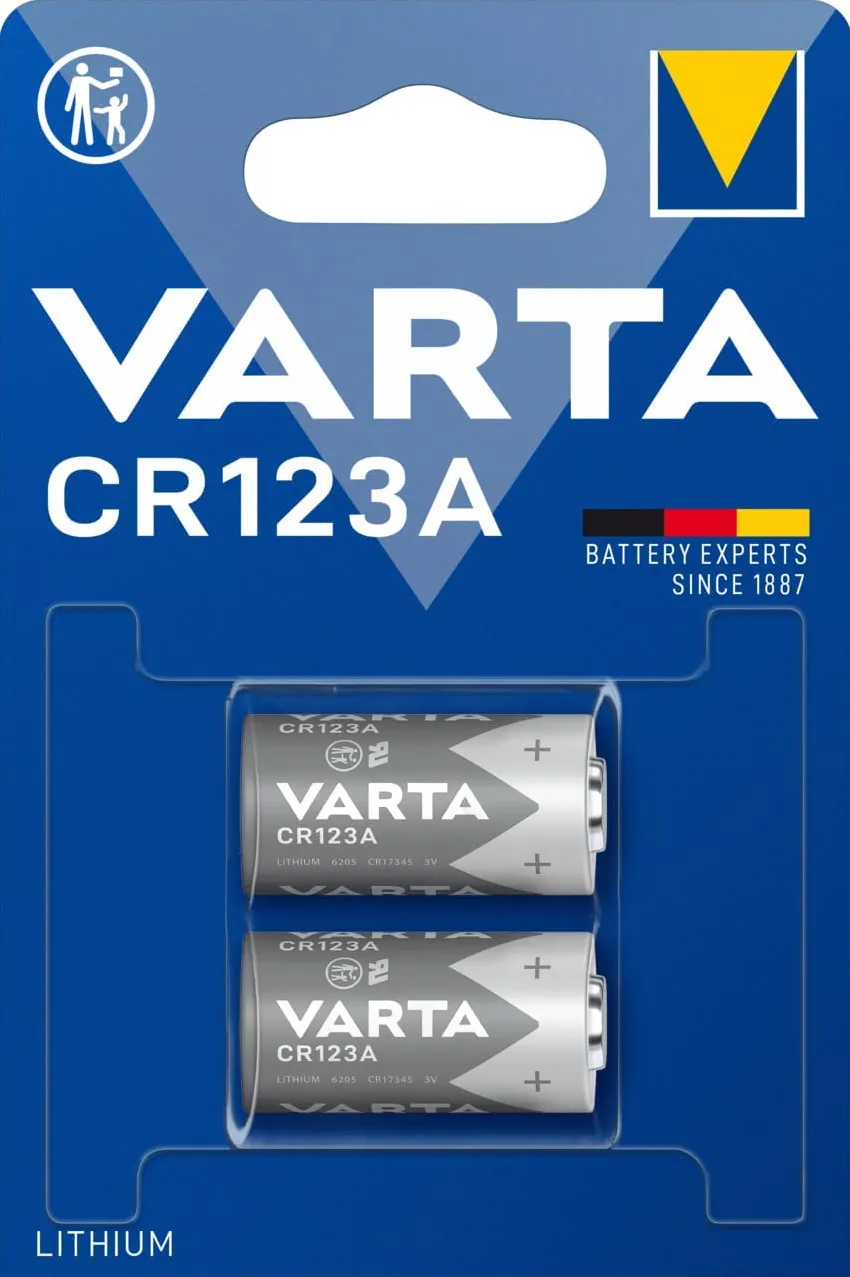 1x2 Varta Professional CR 123 A