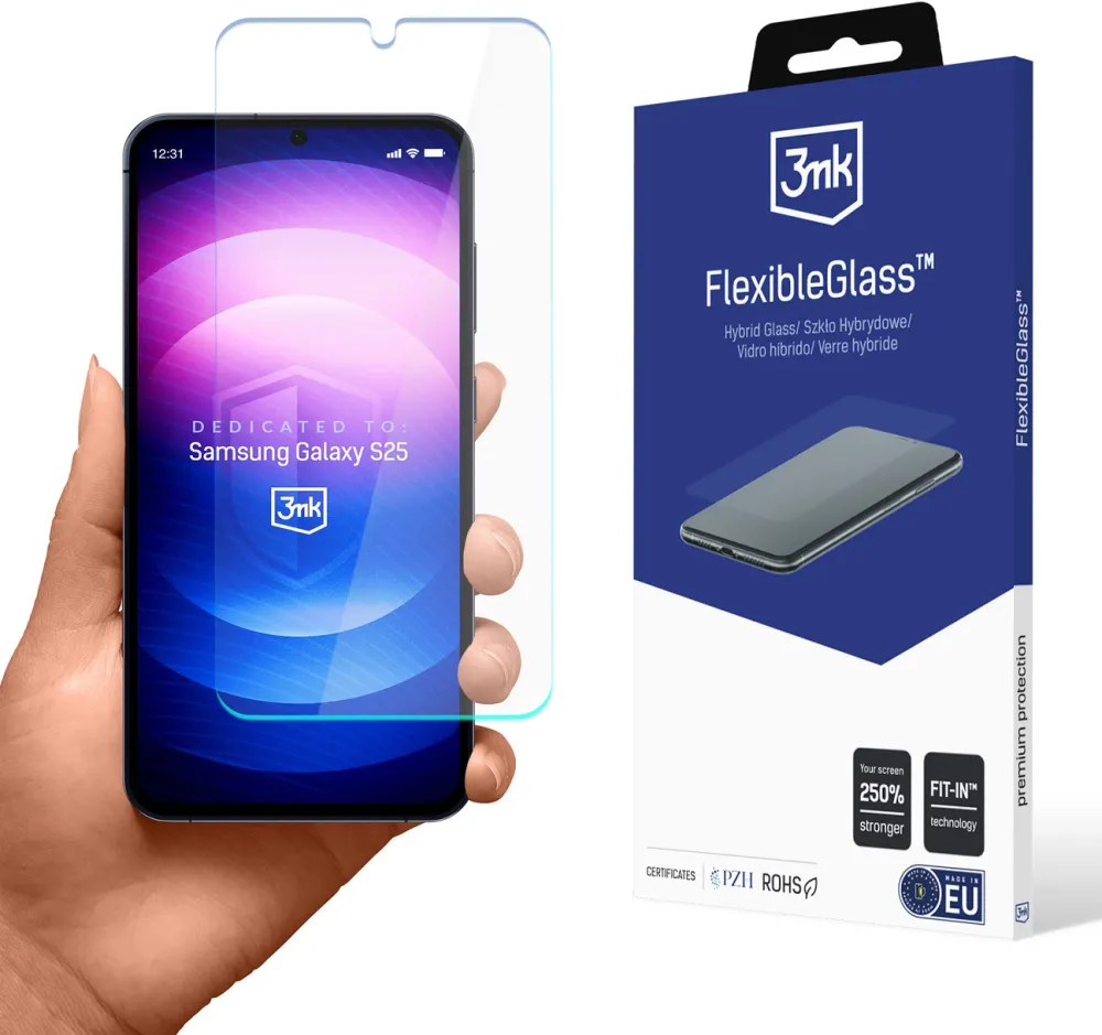 3mk FlexibleGlass Hybrid Glass for Samsung Galaxy S25