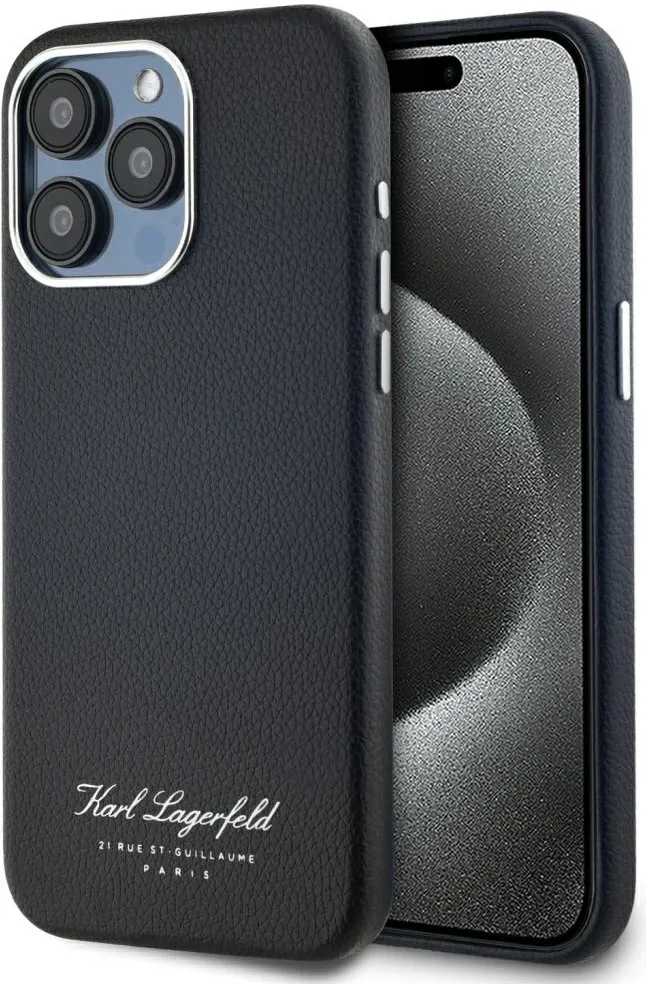 Karl Lagerfeld hotel RSG iPhone 15 Pro case - black