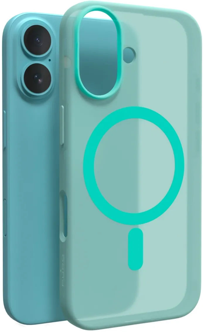 Puro Daylight MagSafe Silicone Case for iPhone 16 - Green