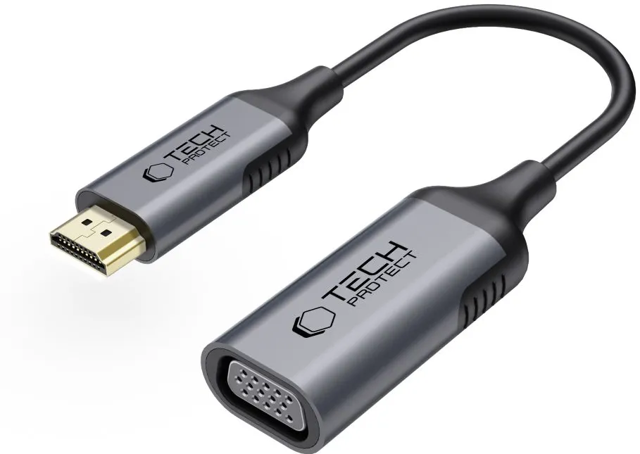 Tech-Protect UltraBoost HDMI / VGA FULL HD 60 Hz adapter - black