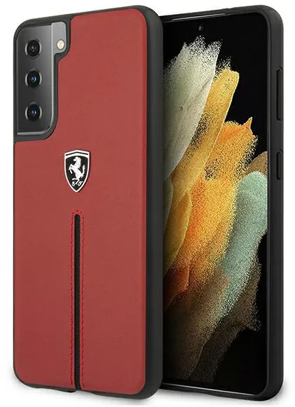 Ferrari FEOSIHCS21MRE S21+ G996 red/red hardcase Off Track Leather Nylon Stripe