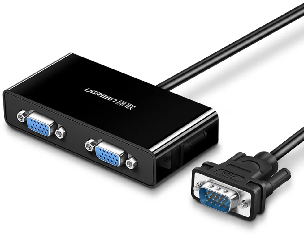 Ugreen 40254 1x2 VGA Splitter 1920x1440 60Hz - Black