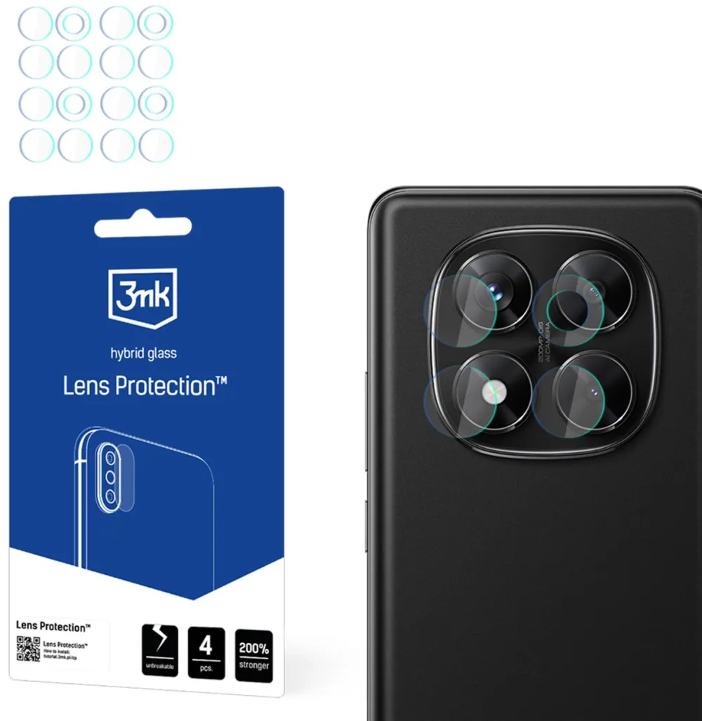 3mk Lens Protection Hybrid Camera Lens Glass for Xiaomi Redmi Note 14 Pro 4G