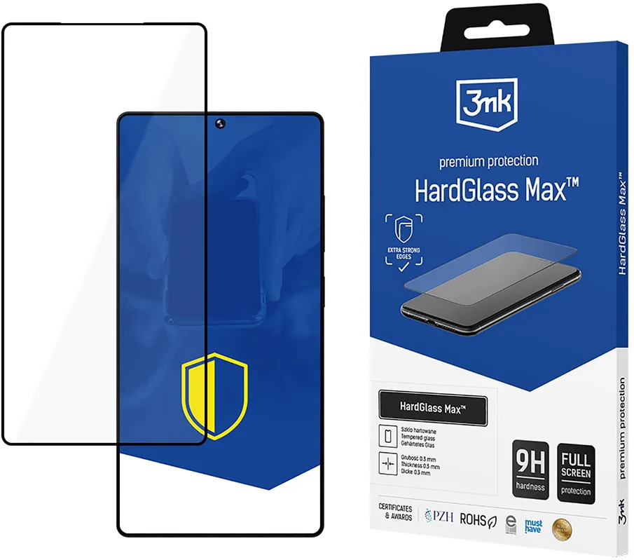 Tempered glass 3mk HardGlass Max Black for Samsung Galaxy S25 Ultra