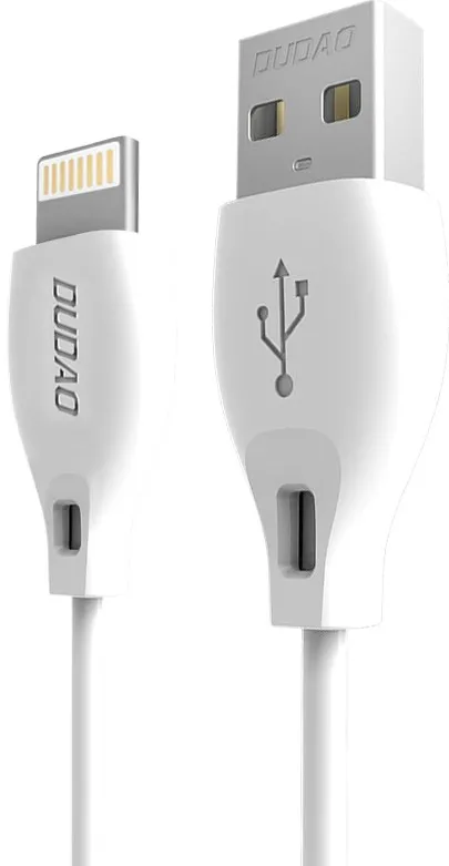 Dudao cable USB / Lightning cable 2.4A 1m white (L4L 1m white)
