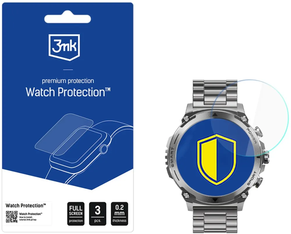Smartwatch screen protector 3mk Watch Protection FlexibleGlass for Garett Atom