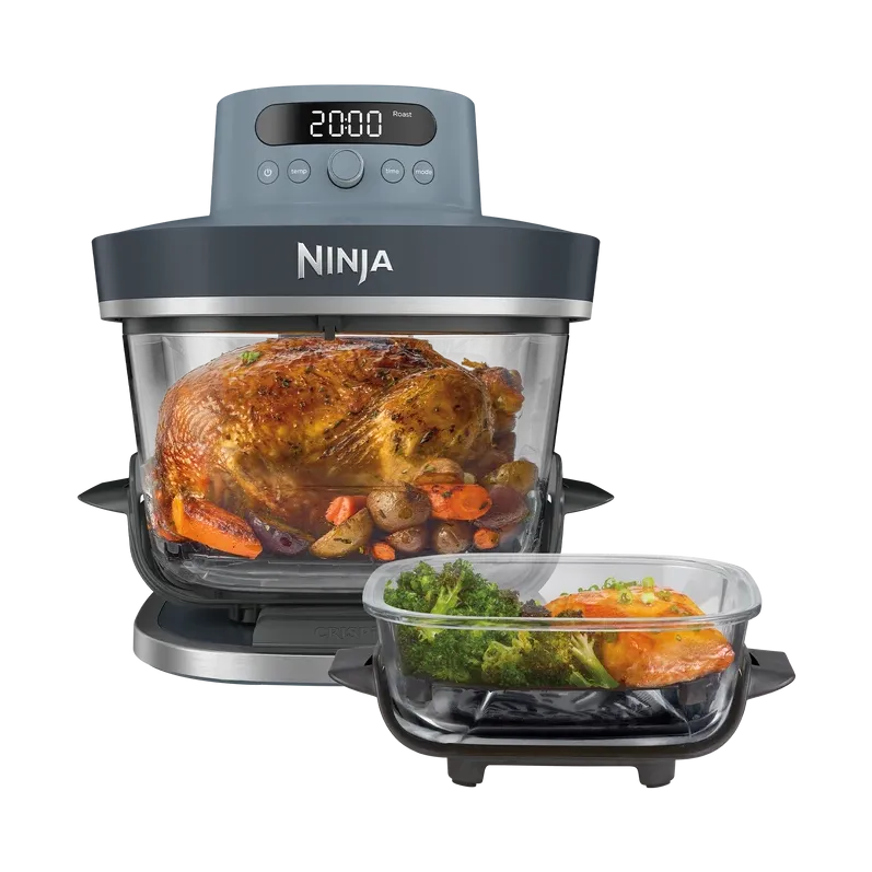 Friteuza cu aer cald Ninja CRISPi Pro XL 7-in-15.7L, 2 x recipiente sticla