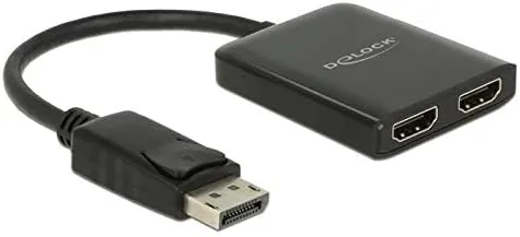 DeLOCK DisplayPort 1.4> 2x HDMI MST splitters, splitters & switches