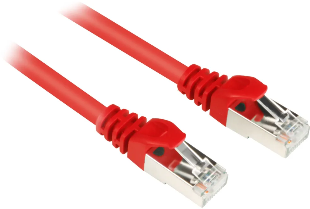 Sharkoon kabel sieciowy RJ45 CAT.6 SFTP - red - 1.5m
