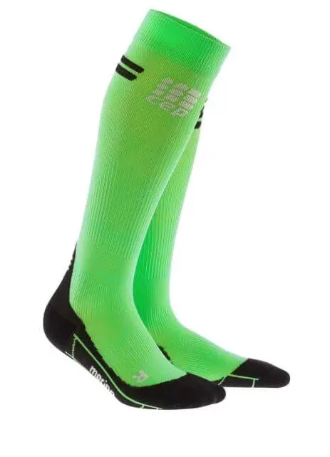 CEP - sosete de compresie inalte alergare merino femei - Run Merino Socks - viper-black - 25-31cm - II