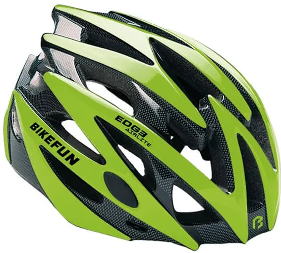 Bikefun - casca bicicleta - Edge - green-carbon - L - 58-61 cm