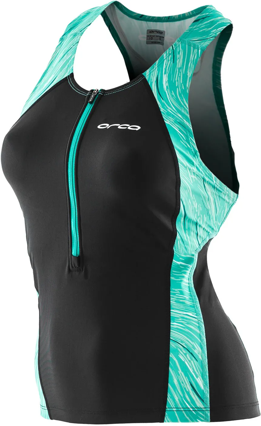 Orca - Core Support Singlet - black-turquoise - 19 - M