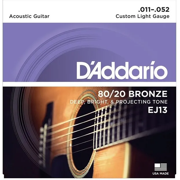 D'Addario EJ13 - acoustic guitar strings (11-52)