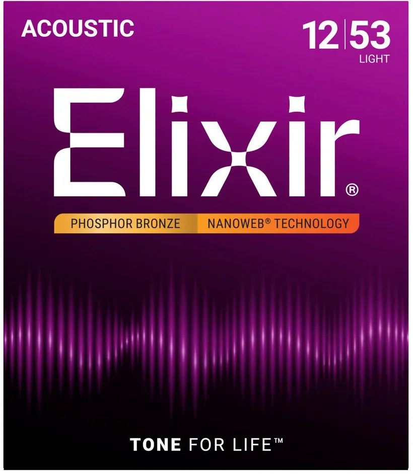 Elixir 16052 Phosphor Bronze Light NW - acoustic guitar strings (12-53)