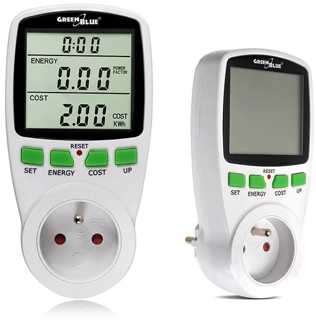 Greenblue GB202 wattmeter White 0 - 9999 W Built-in display LCD