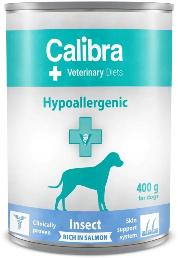 CALIBRA VD Dog Hypoallergenic Insect&Salmon - wet dog food - 400g