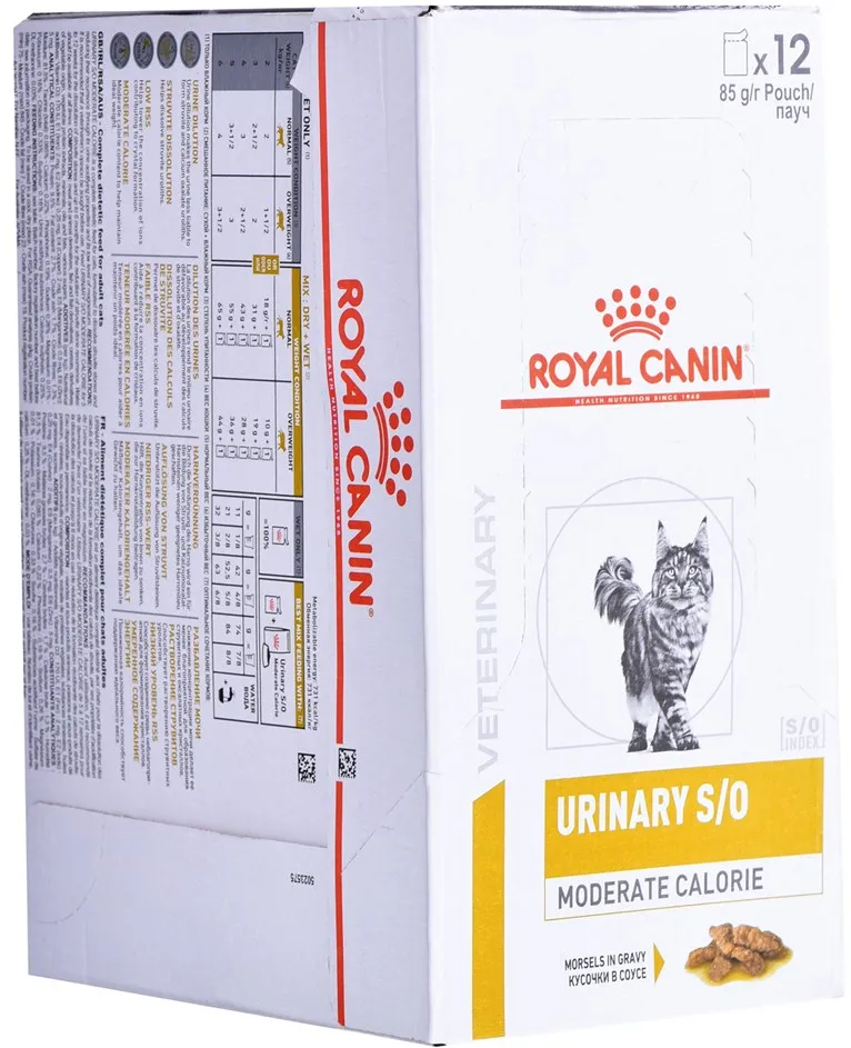 ROYAL CANIN Urinary S/O Moderate Calorie - wet cat food - 12 x 85g