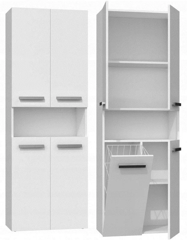 Topeshop NEL 1K DK BIEL bathroom storage cabinet White