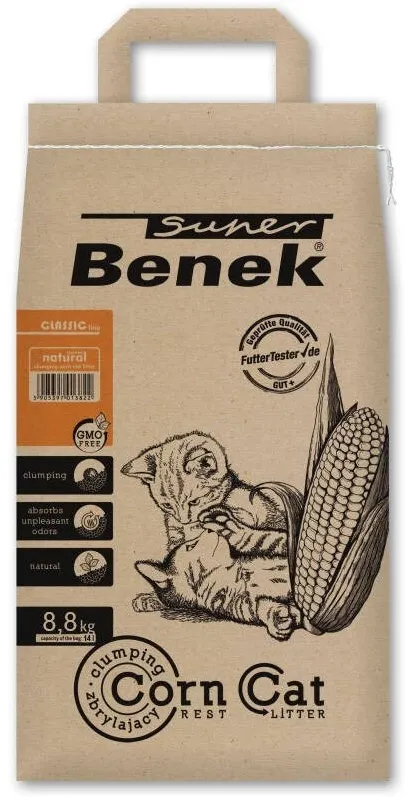Certech Super Benek Corn Cat - Corn Cat Litter Clumping 14 l