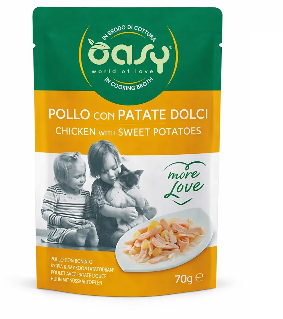 OASY More Love Chicken with sweet potatoes - wet cat food - 70g
