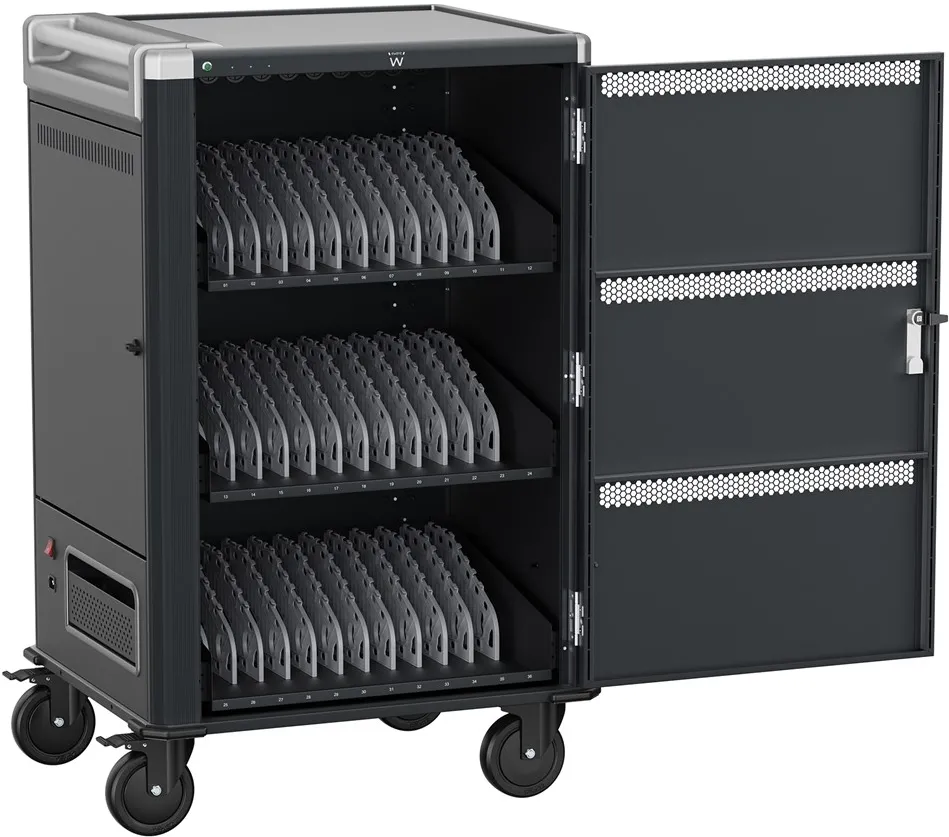 Ewent EW1701 portable device management cart/cabinet Portable device management cabinet Black, Grey