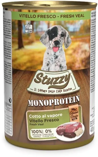 STUZZY Monoprotein Puppy Veal - wet food for puppies - 400g