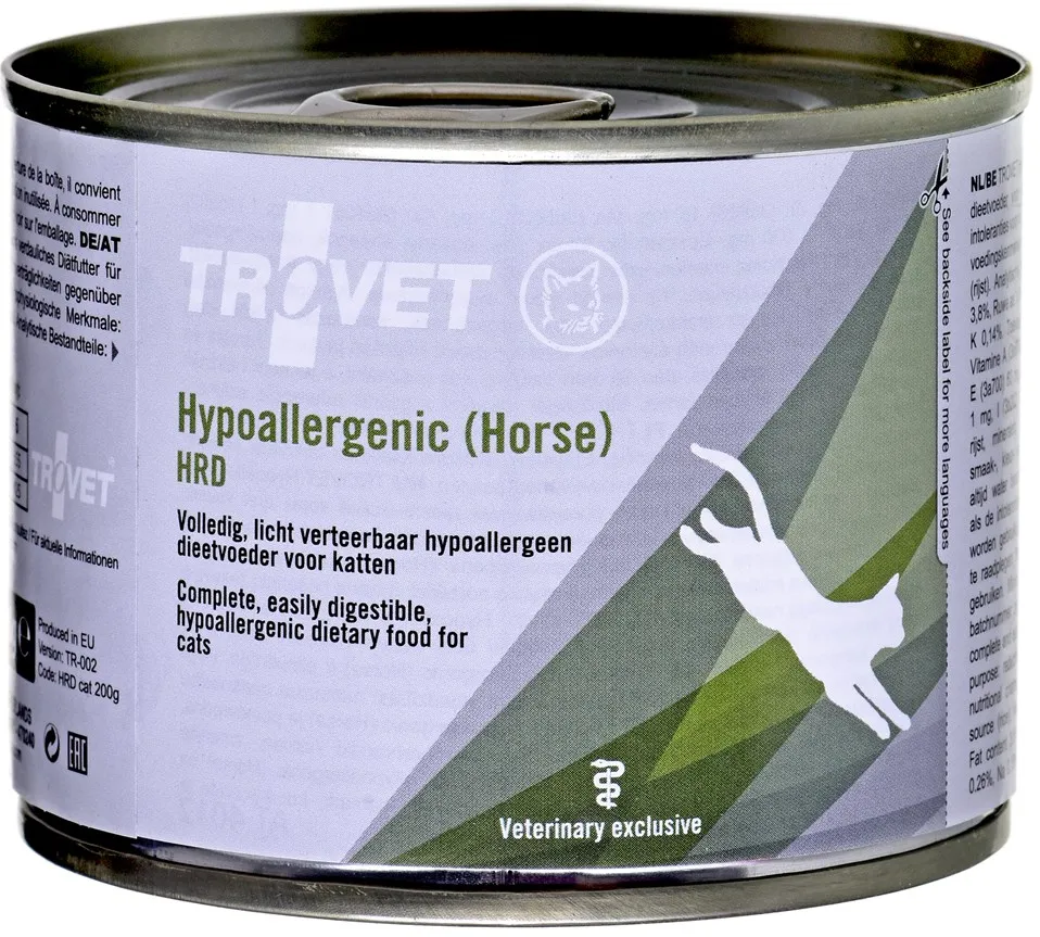 TROVET Hypoallergenic HRD with horse - wet cat food - 200g