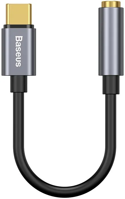 Adaptor Baseus Audio L54 USB-C + mini mufa 3,5 mm (negru+gri)