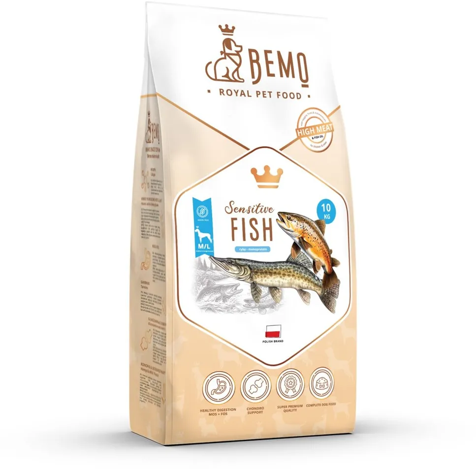 BEMO Sensitive Fish Medium/Large Mono - dry dog food - 10kg